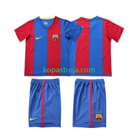 Billiga Fotbollströjor FC Barcelona 2006 2007 Retro Barn Hemma tröja Kortärmad